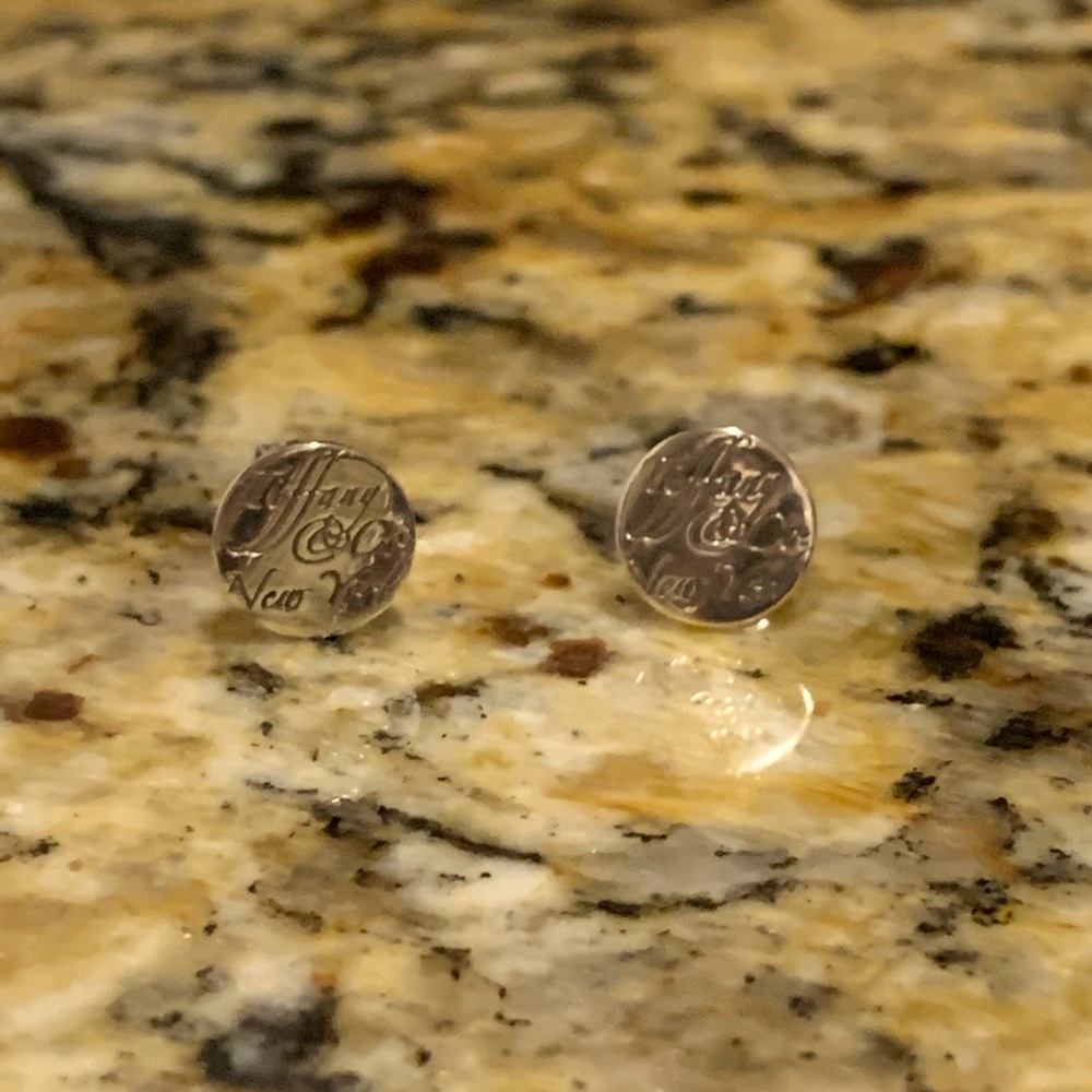 Tiffany “notes” silver studs
